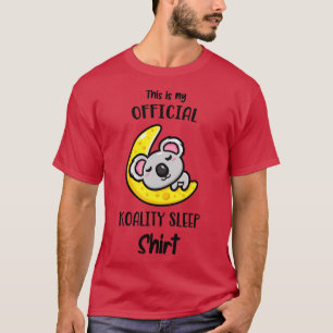 Camiseta Bonito Urso De Koala Este É O Meu Sono De Koalidad