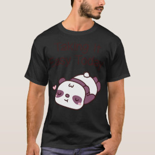 Camiseta Bonito Urso de Panda A Levá-Lo Fácil Hoje
