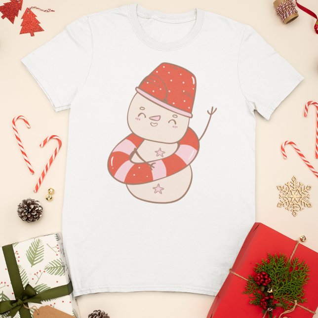 Camiseta Bonito Verão Snowman (Criador carregado)
