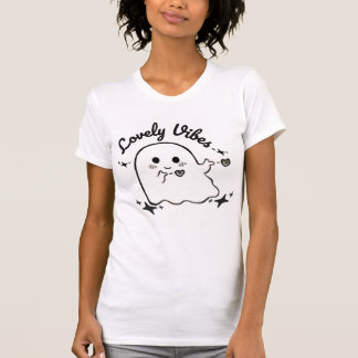 Camiseta Bonito Vibes Ghost Design preto e branco
