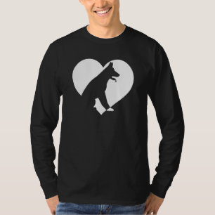 Camiseta Bonito Vintage Que Ama Cachorros Negros Cachorros 