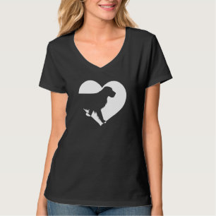 Camiseta Bonito Vintage Que Ama Cachorros Negros Cachorros 