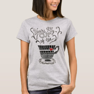Camiseta Bonito você é meu copo de namorados adoráveis d
