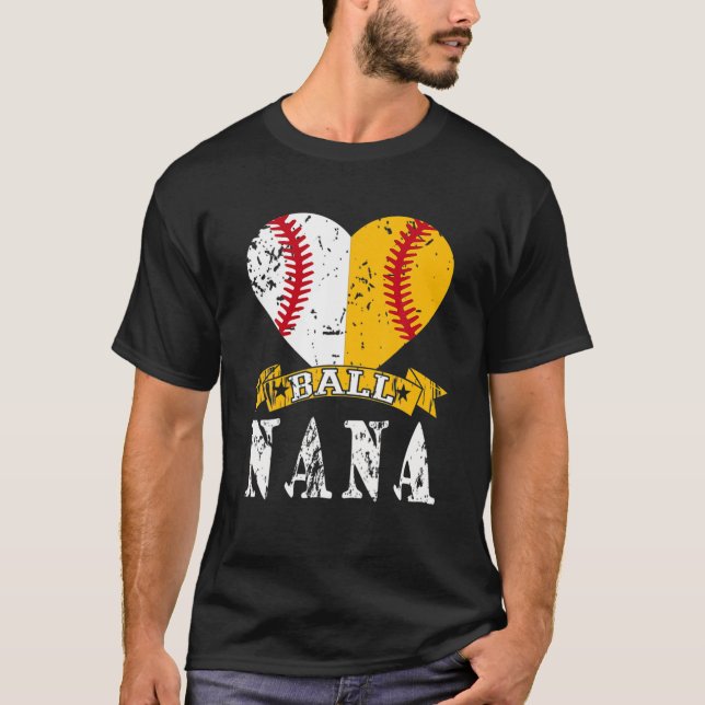 Camiseta Bonitões Engraçados Nana T Ball Nana Softball Pres (Frente)