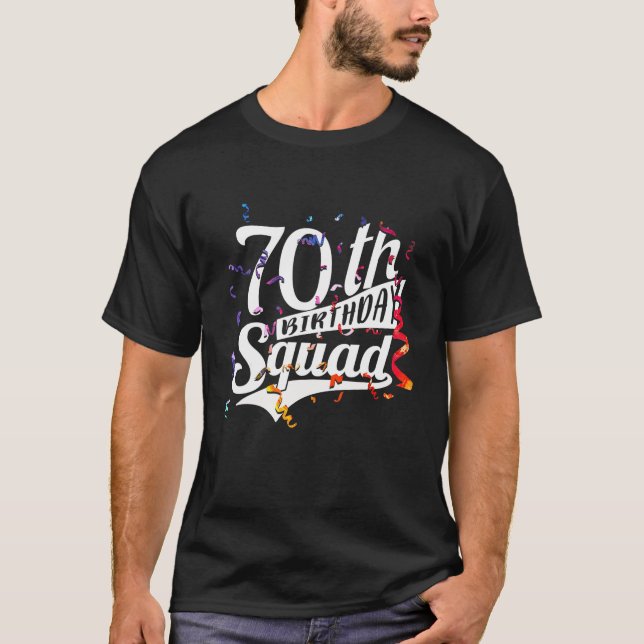 Camiseta Bonitona 70 Birthday Dons Para Homens Esquadrão 19 (Frente)