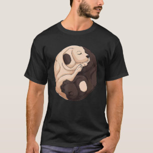 Camiseta Bonitos Dois Cães Japoneses Asiáticos Yin E Yang S