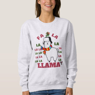Camiseta Bonitos presentes de Natal, Engraçado Fa La Llama