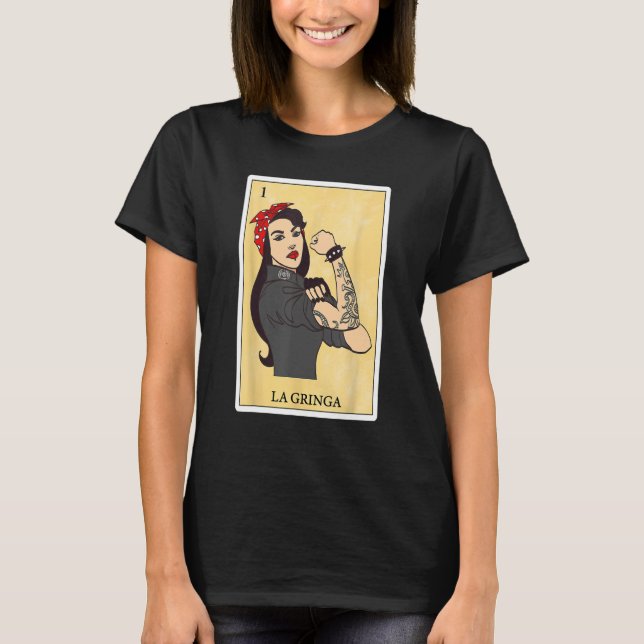 Camiseta Bonitos presentes no Bingo Espanhol-Mexicano para  (Frente)