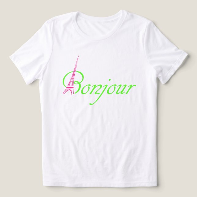 Camiseta Bonjour (Design frontal)
