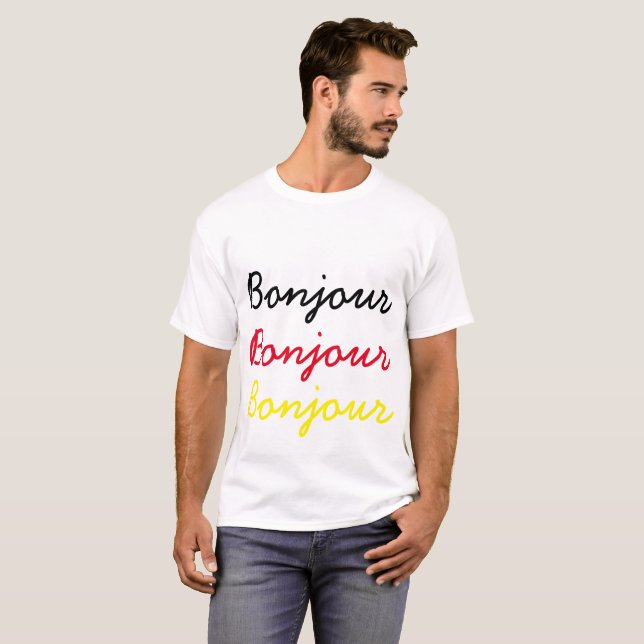 Camiseta Bonjour (Frente Completa)