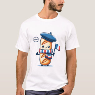 Camiseta Bonjour Baguette - Encantador Pensamento Francês