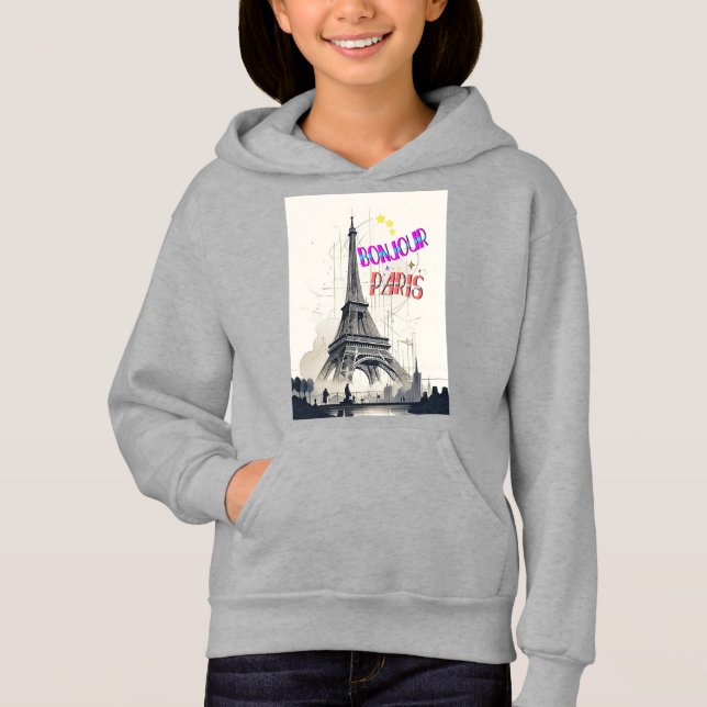 Camiseta Bonjour Colorful Paris (Frente)
