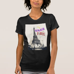 Camiseta Bonjour Colorful Paris