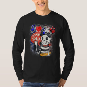 Camiseta Bonjour Cute Sports Fan Cyclin Goa Psytranc