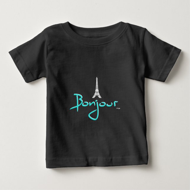 Camiseta Bonjour (Olá) Paris (Frente)