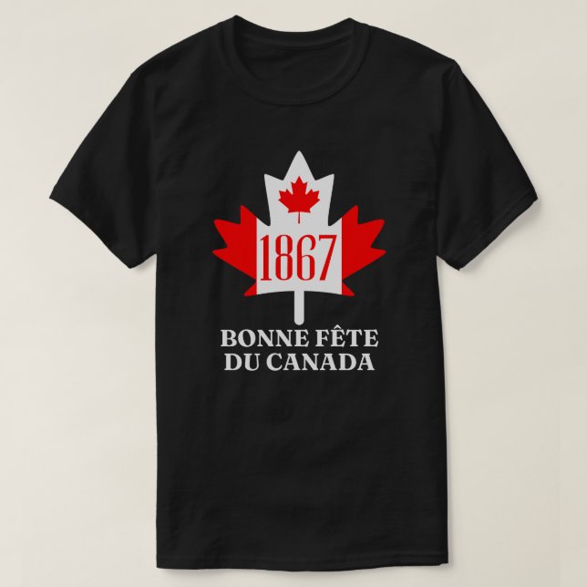Camiseta Bonne Fête du Canada (Frente do Design)