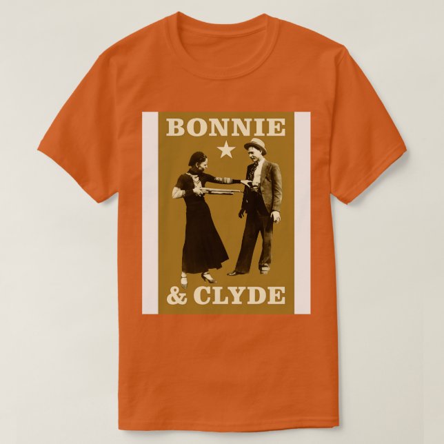 Camiseta Bonnie Clyde TShirt (Frente do Design)