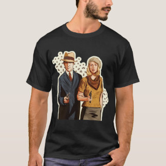 Camiseta Bonnie e Clyde - Uma ilustração de Paul Cemmick