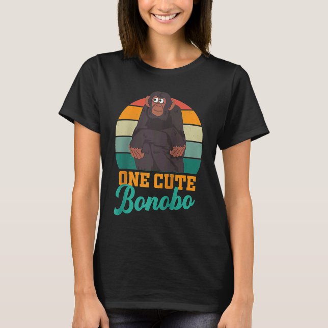 Camiseta Bonobo chimpanzee chimps World Bonobo Day  men wom (Frente)
