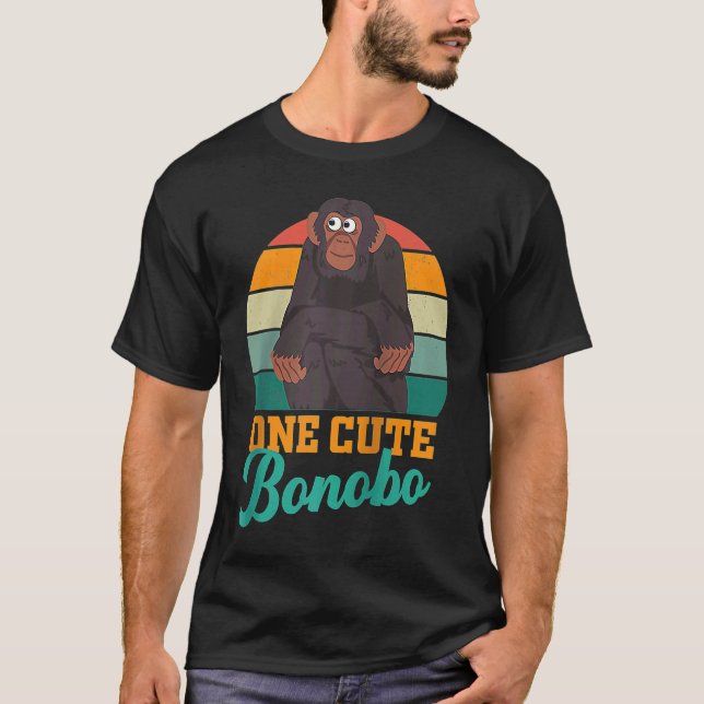 Camiseta Bonobo chimpanzee chimps World Bonobo Day  men wom (Frente)