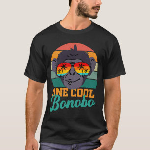 Camiseta Bonobo chimpanzés tropicais homens mulheres