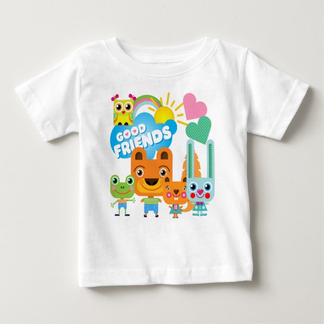 Camiseta Bons amigos dos animais (Frente)