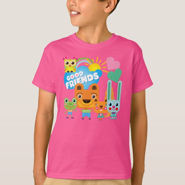 Camiseta Bons amigos dos animais (Frente)