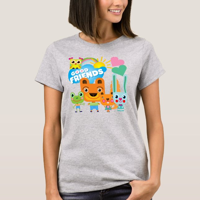 Camiseta Bons amigos dos animais (Frente)