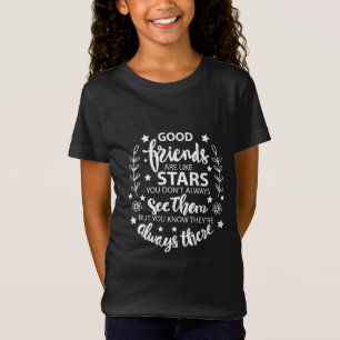 Camiseta Bons Amigos São Como Estrelas