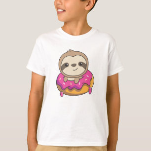 Camiseta Bons Animais Engraçados Em Falhas De Rosquinha
