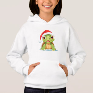 Camiseta Bons animais Papais noeis de tartaruga de inverno