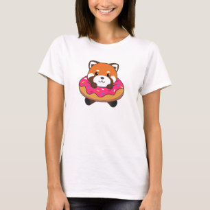 Camiseta Bons Animais Vermelhos E Engraçados De Panda, De C