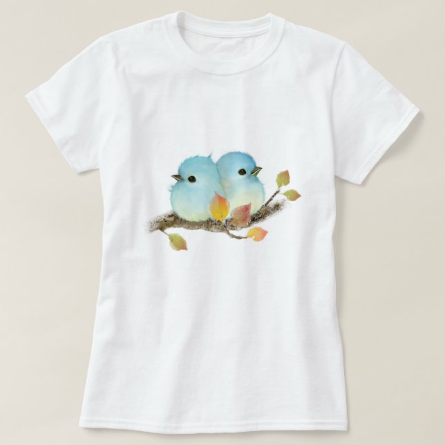 Camiseta Bons Bluebird na ramificação (Frente do Design)