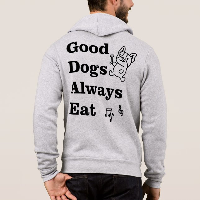 Camiseta Bons Cães Sempre Comem Teoria Musical GDAE (Verso)
