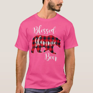 Camiseta Bons Glammie Urso Vermelho Buffalo - Xadrez Grande