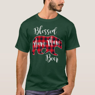 Camiseta Bons Mães do Urso Buffalo Verificar Xadrez Mama Mo