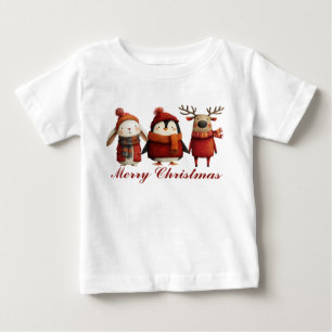 Camiseta Bons Papais noeis de Cartoons Felizes Feliz Natal