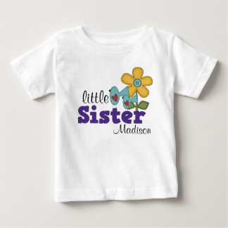 Camiseta Bons Pássaros Daisy Flower Irmãozinha