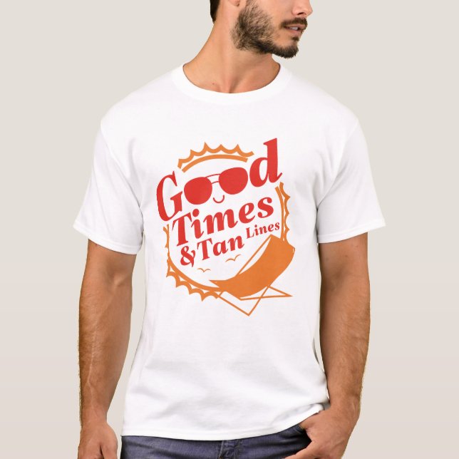 Camiseta Bons Tempos E Linhas De Barramento (Frente)