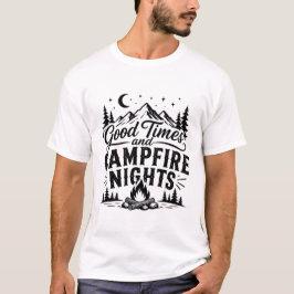 Camiseta Bons Tempos e Noites ao Redor da Fogueira – Acampa