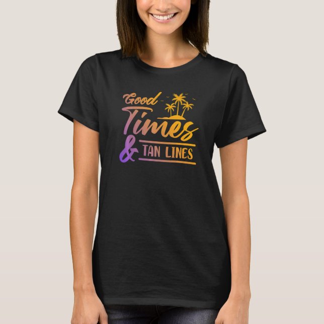 Camiseta Bons Tempos E Tan Lines Verão (Frente)