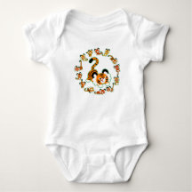 Bons Tigres de Cartoon Mandala (verde) Roupa