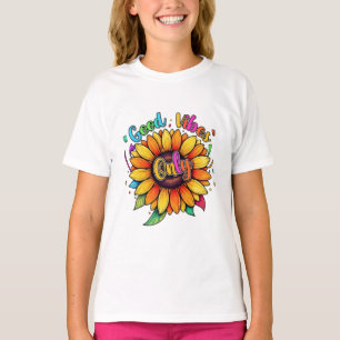 Camiseta Bons Vibes Apenas - Colortive Floral Edition