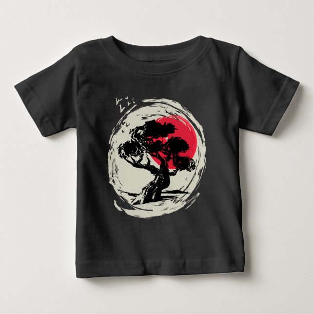 Camiseta Bonsai Art Japonês Sunset (Frente)
