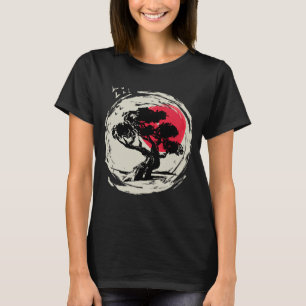 Camiseta Bonsai Art Japonês Sunset