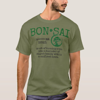 Camiseta Bonsai Definição Japonês Art Bonsai Master Men