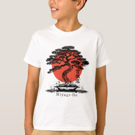 Camiseta Bonsai Japonês Kanji Miyagi Personalizado
