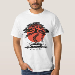 Camiseta Bonsai Japonês Kanji Miyagi Personalizado