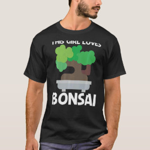 Camiseta Bonsai Legal Para Meninas Crianças Árvore Planta J