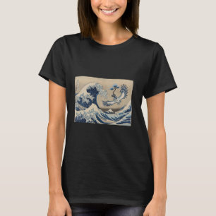 Camiseta BONSAI Owl toca na onda do Excelente (Ukiy de Hoku